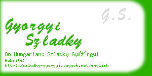 gyorgyi szladky business card